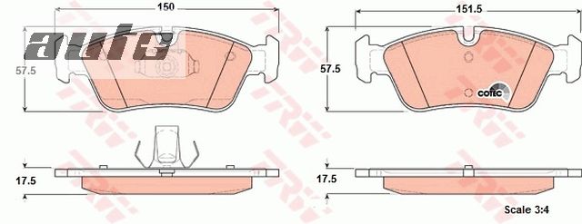 GDB1348 TRW KLOCKI HAMULCOWE