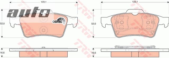 GDB1469 TRW KLOCKI HAMULCOWE