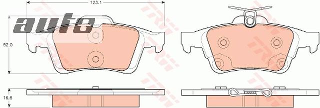 GDB1938 TRW KLOCKI HAMULCOWE