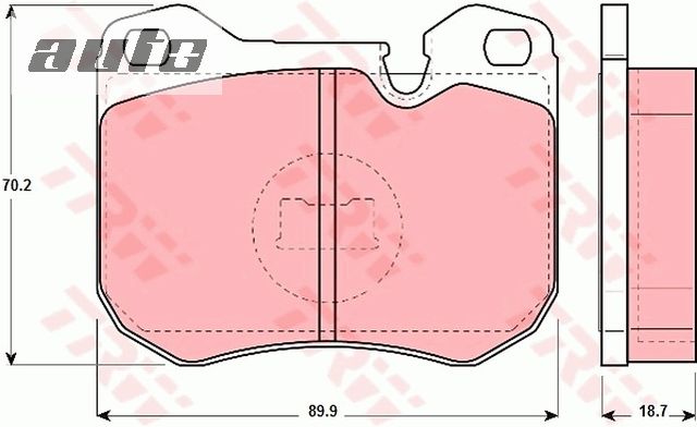 GDB309 TRW KLOCKI HAMULCOWE
