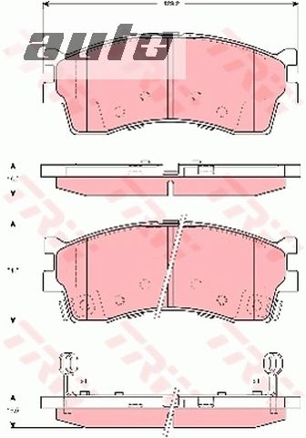 GDB3285 TRW KLOCKI HAMULCOWE