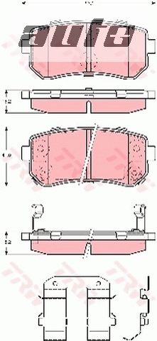 GDB3421 TRW KLOCKI HAMULCOWE