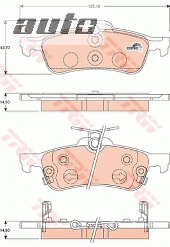 GDB3458 TRW KLOCKI HAMULCOWE