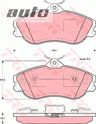 GDB815 TRW KLOCKI HAMULCOWE