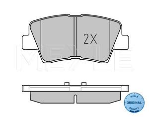 025 253 3715/W MEYLE KLOCKI HAMULCOWE