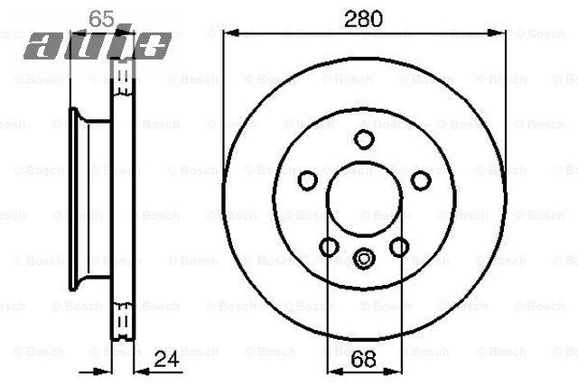 0986478548 BOSCH TARCZA HAMULCOWA