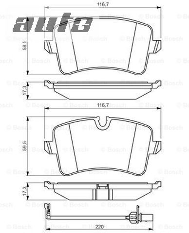 0986494488 BOSCH KLOCKI HAMULCOWE