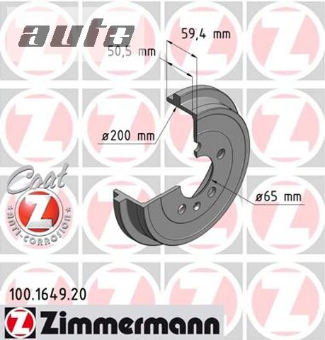 100.1649.20 ZIMMERMANN BEBEN HAMULCOWY