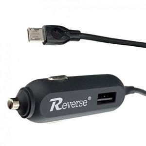 8765 REVERSE ŁADOWARKA samochodowa  USB 3.1A MICROUSB