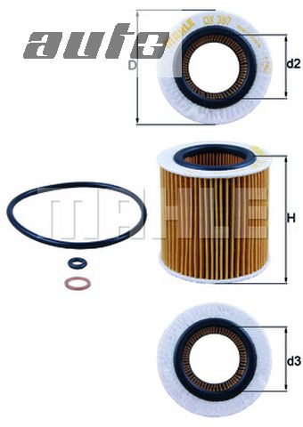 OX 387D KNECHT FILTR OLEJU BMW
