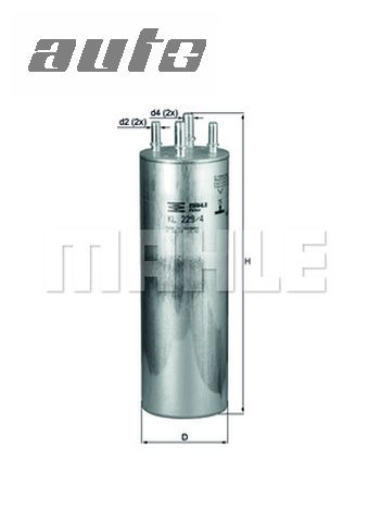 KL 229/4 KNECHT Filtr paliwa VW T5 T6 CALIFORNIA T5 CAMPER, CALIFORNIA T6 CAMPER, MULTIVAN T5, M