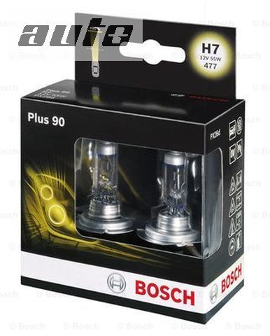 1987301075 BOSCH KOMPLET ŻARÓWEK H7 +90%