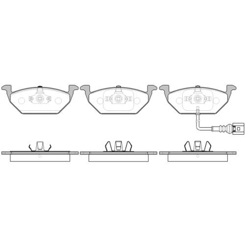 0633.41 REMSA KLOCKI HAMULCOWE z czujnikami