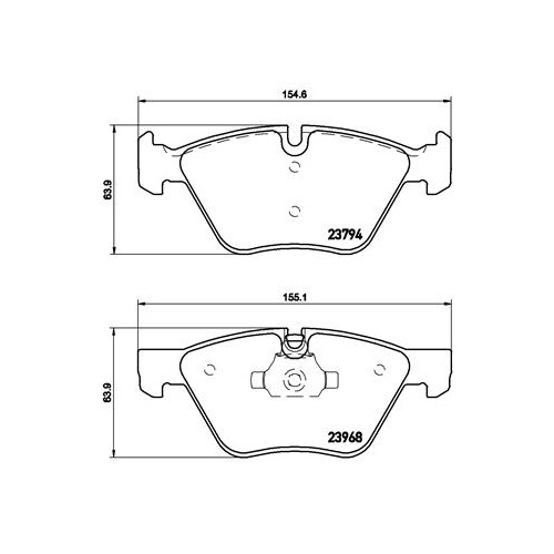P 06 036 BREMBO KLOCKI HAMULC. BMW
