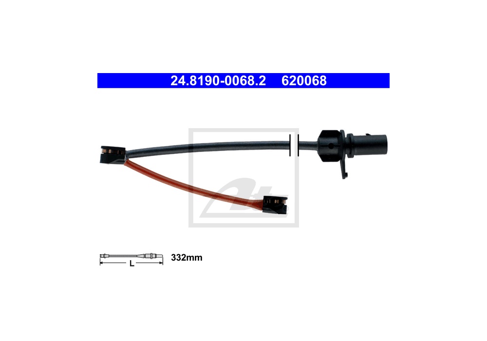 24.8190-0068.2 ATE CZUJNIK KLOCK. HAMULC. AUDI Q5  09- PRZÓD (!)