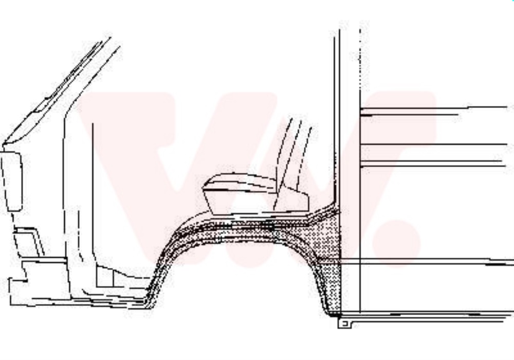 5870156 VAN WEZEL ELEMENT PRZEDNIEGO BŁOTNIKA /P/