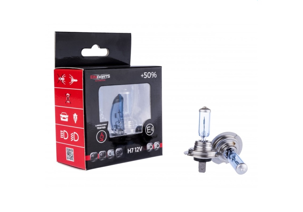 EPB12K EINPARTS ZESTAW ŻARÓWEK H7+50%