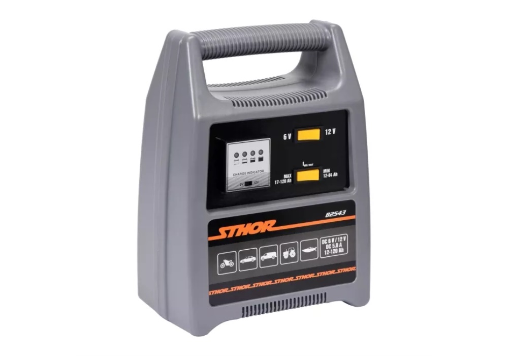 82543 VOREL PROSTOWNIK 6/12V 8A 116AH wyświetlacz ledowy