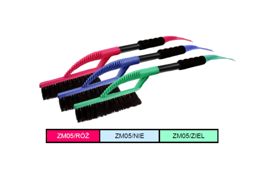 5ABSZM05580 KUFIETA KRÓTKA ZMIOTKO-SKROBAK Z UCHWYTEM SOFT GRIP 580MM - MIX