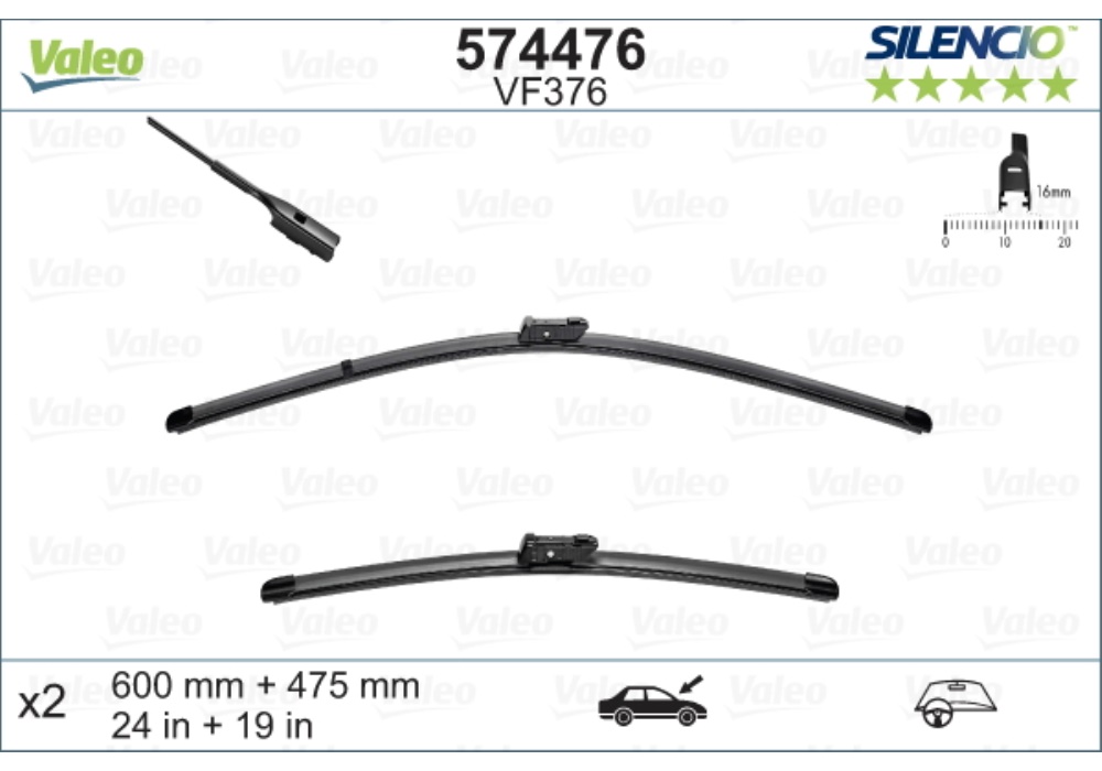 VM376 VALEO PIÓRA WYCIERACZEK PRZED.VW GOLF VI/SWF VALEO
