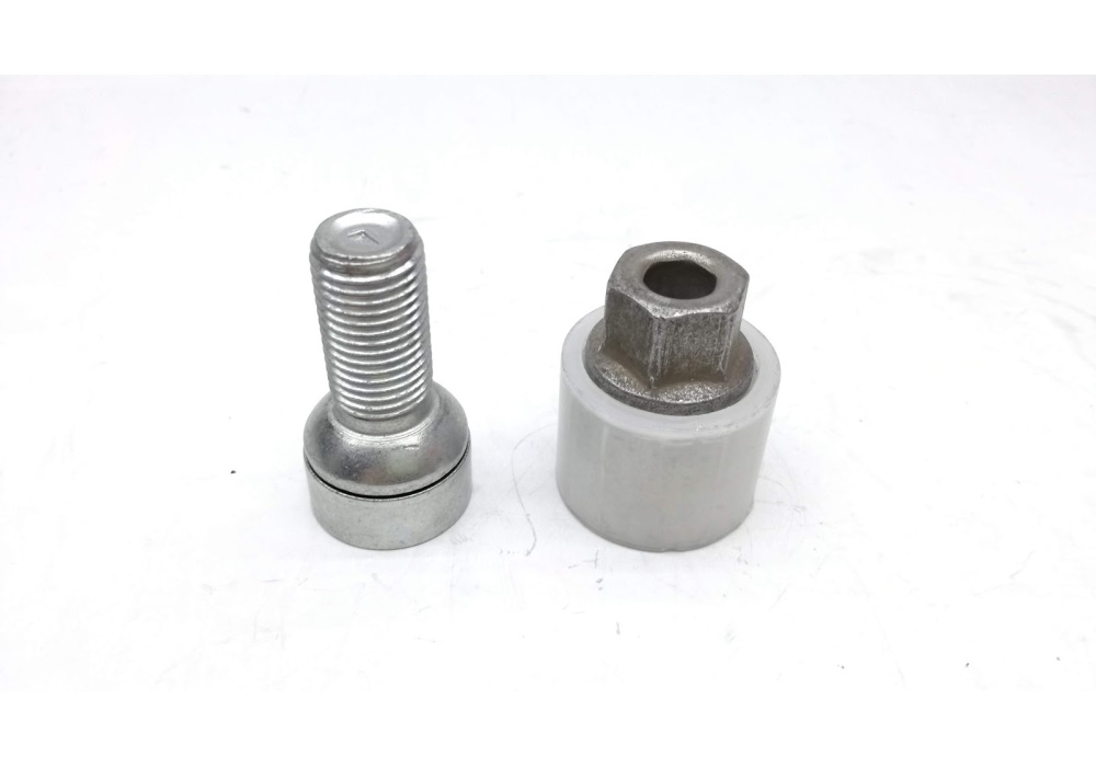4F0698139C810 VAG Śruba koła, przeciwkradzieżowa z adapter  Kod kluczyka .......L