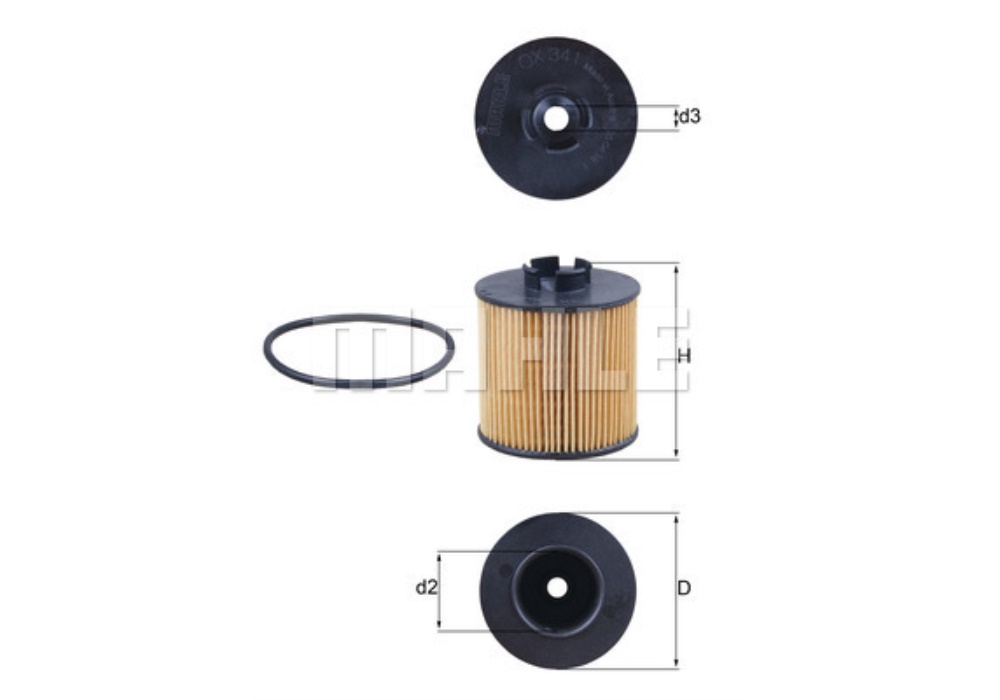 OX 341D KNECHT FILTR OLEJU.