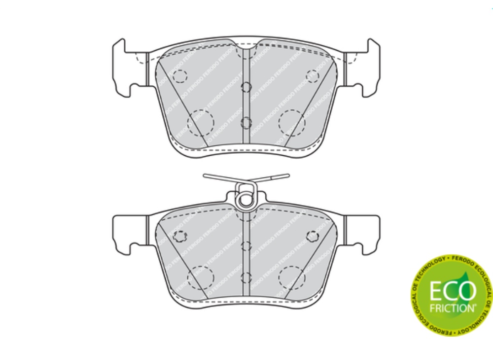 FDB4434 FERODO KLOCKI HAMULC. VW GOLF VII  12- TYŁ
