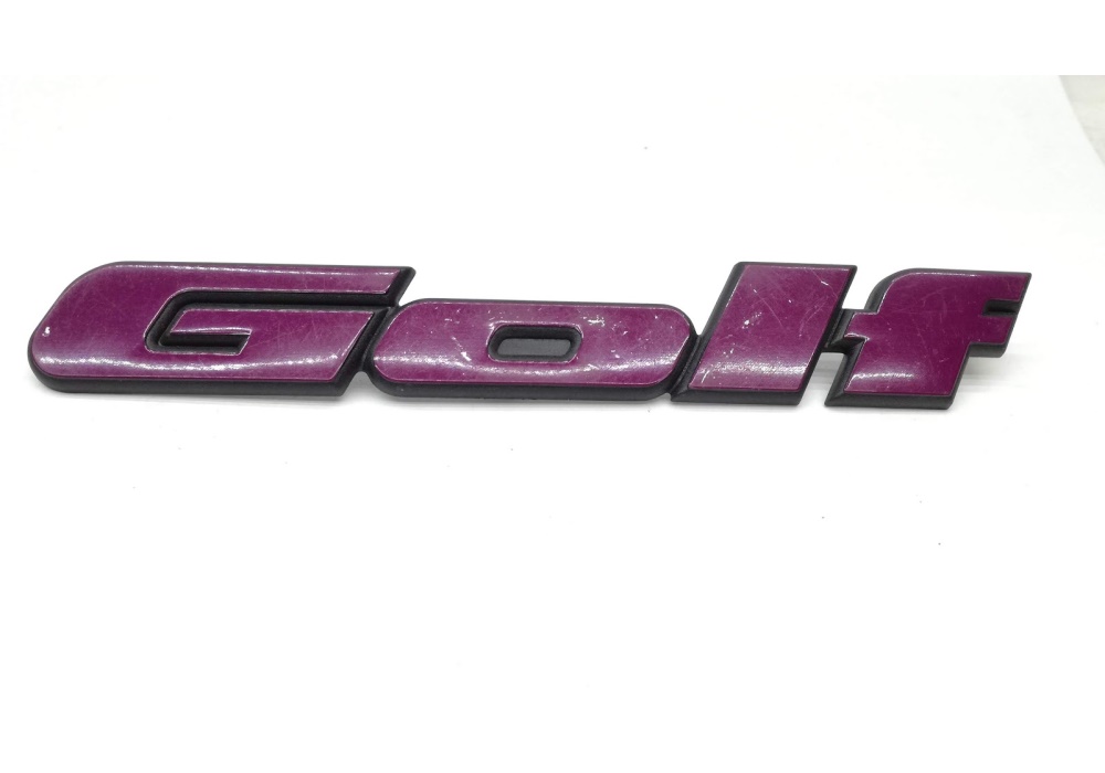 191853687JPIN VAG Golf rear emblem for Golf Mk2 VW Golf 2 II Mk2 - pink Rally