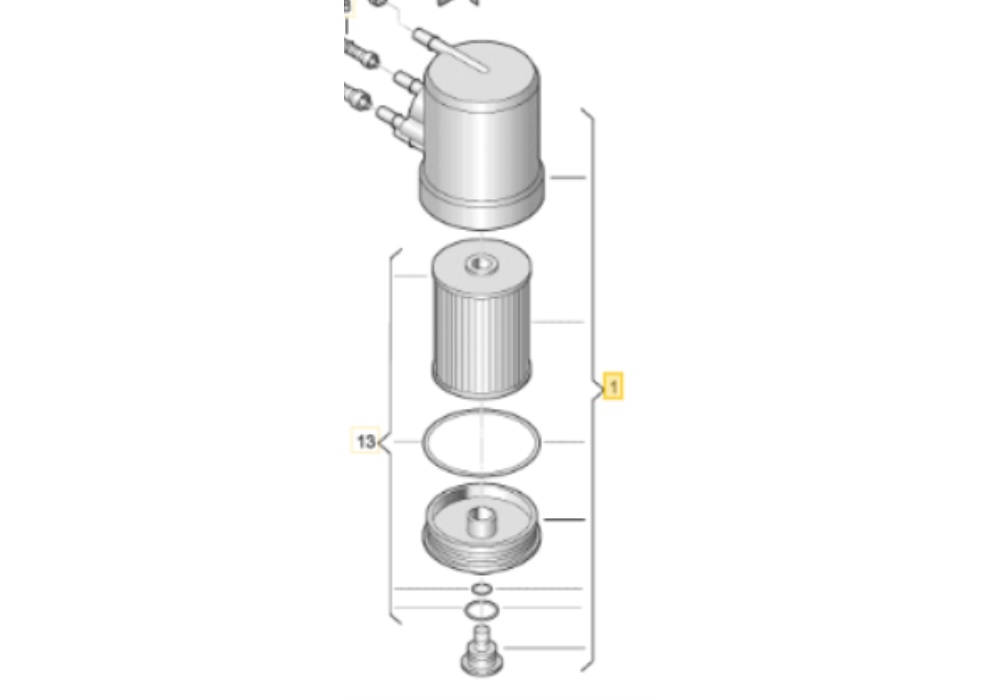 8Z0127401B VAG Obudowa filtra paliwa z filtrem  Audi A2 1,4 TDI F 8Z-3-000 001>>*