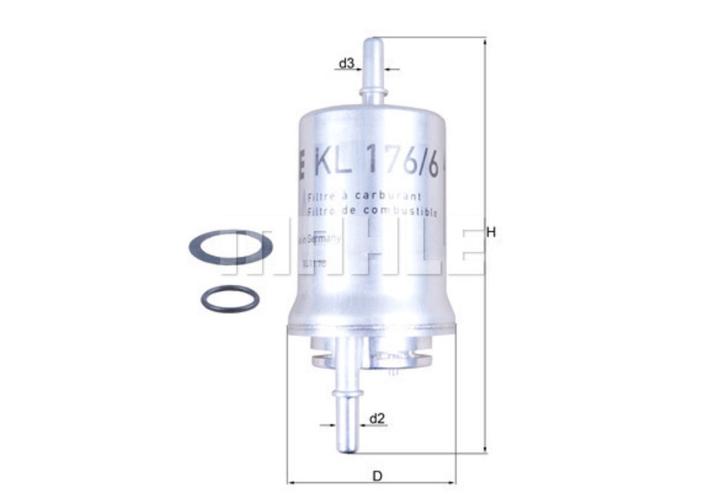 KL176/6D KNECHT Filtr paliwa AUDI A2, A3; SEAT ALTEA, ALTEA XL, CORDOBA, IBIZA III, LEON, TOLEDO