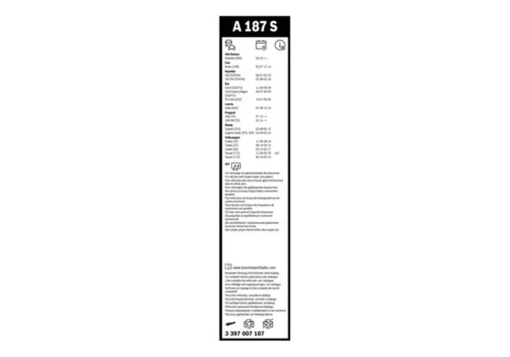 3397007187 BOSCH Pióro wycieraczki bezprzegubowe przód ze spojlerem (2szt.) VF824 Silencio Xtrm 6