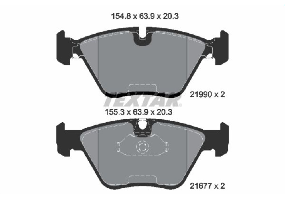 2199003 TEXTAR KLOCKI HAMULC. BMW 5 E39  96-03