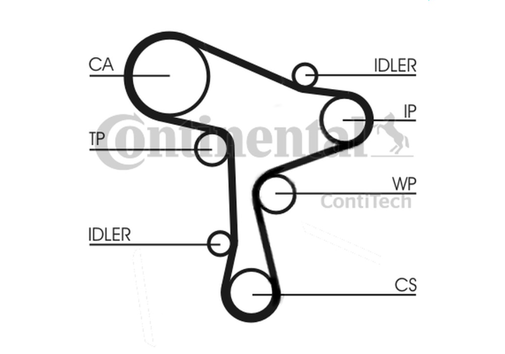 CT1168K1 CONTINENTAL CTAM ZESTAW ROZRZĄDU