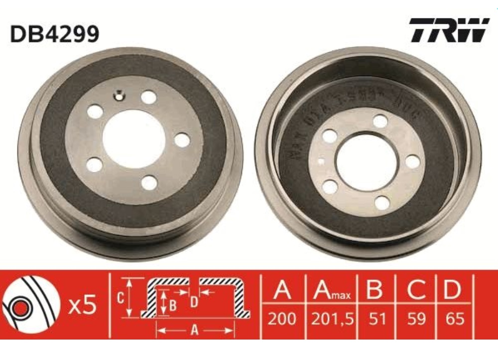 DB4299 TRW BEBEN HAMULCOWY