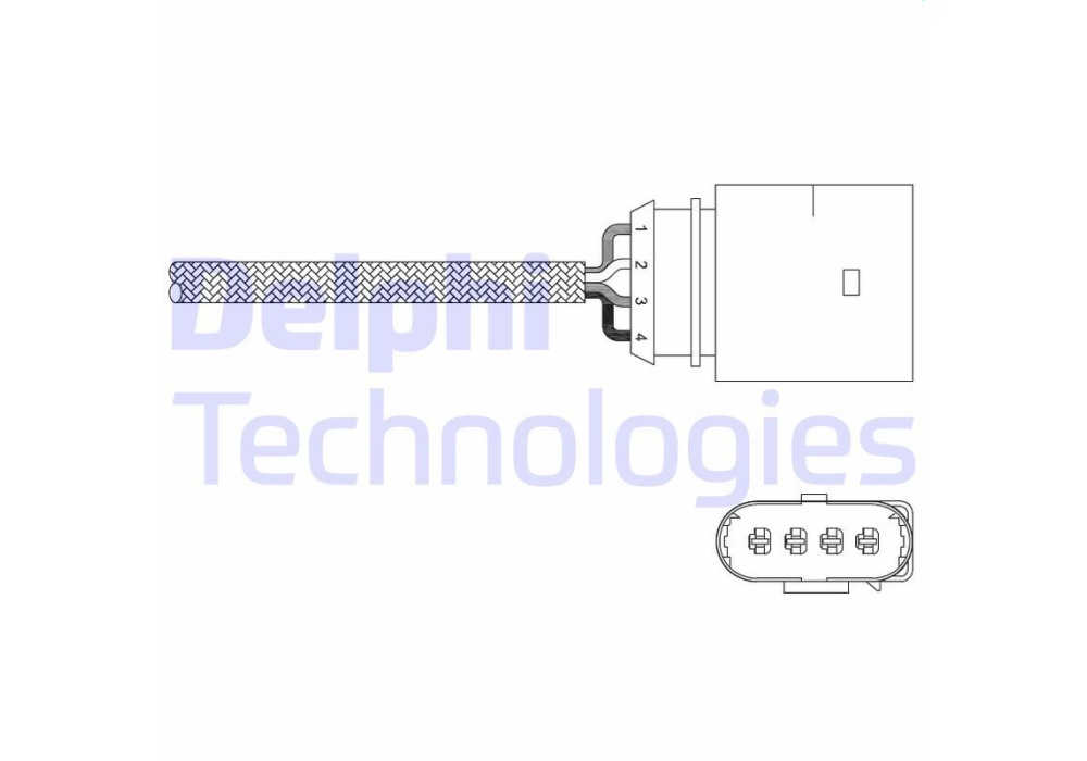 ES20338-12B1 DELPHI Sonda lambda AUDI A3, A4, A6, TT; SEAT LEON, TOLEDO, IBIZA; SKODA OCTAVIA; VW GO