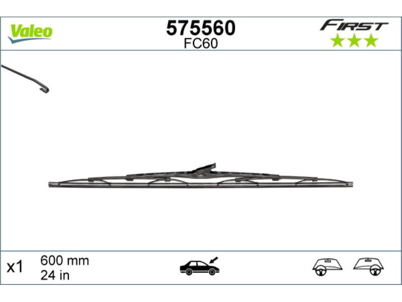 VF60 VALEO WYCIERACZKA 600MM