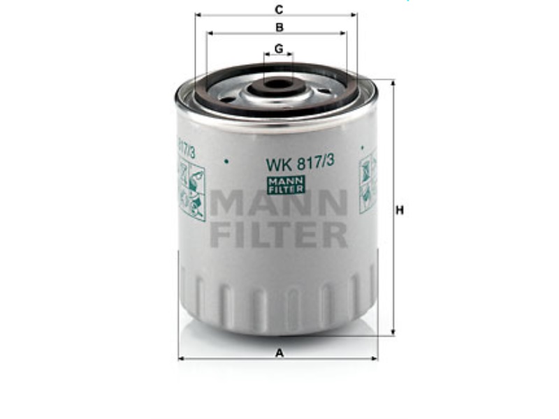 WK 817/3X MANN-FILTER FILTR PALIWA