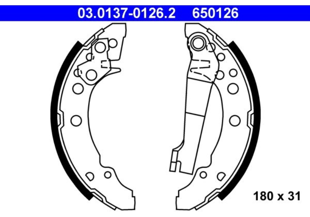 03.0137-0126.2 ATE SZCZEKI HAMULCOWE