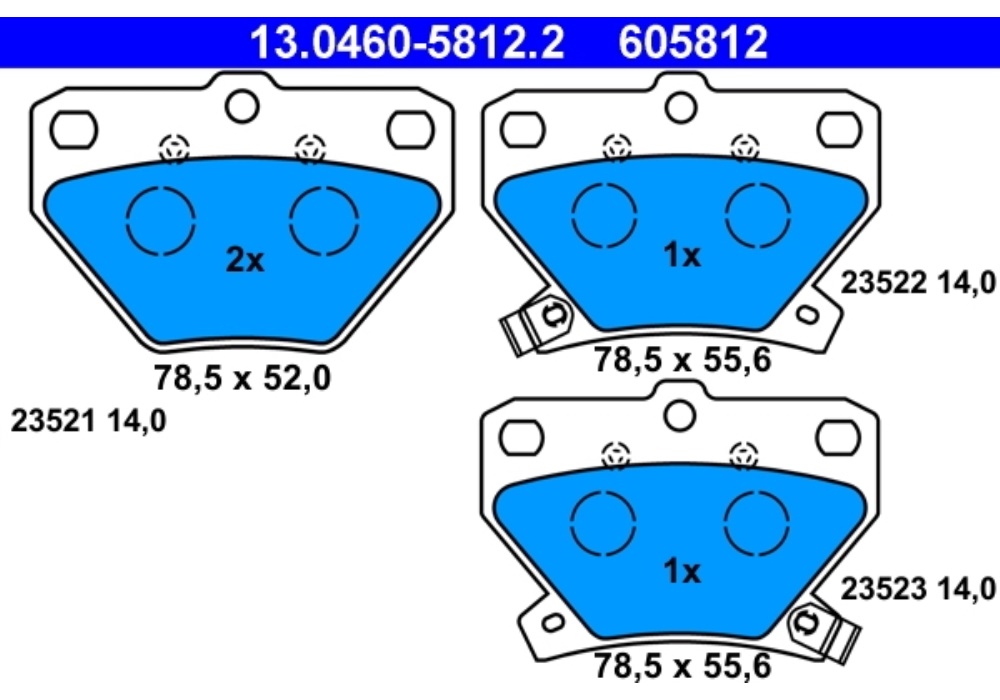 13.0460-5812.2 ATE KLOCKI HAM
