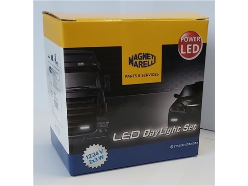 LAQ050 MAGNETI MARELLI ŚWIATŁA LEDOWE DO JAZDY DZIENNEJ DRL 4 LED