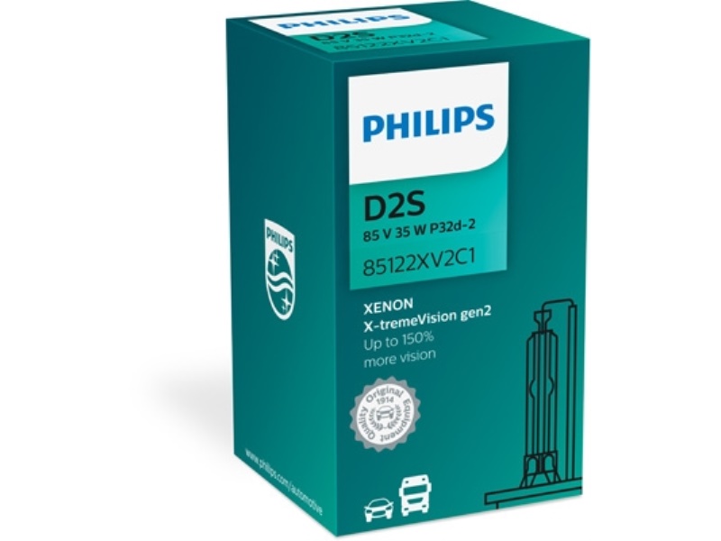 85122XV2C1 PHILIPS ŻARÓWKA XENONOWA D2S 85V/35W +150% 4800K PHILIPS X-TREMEVISION