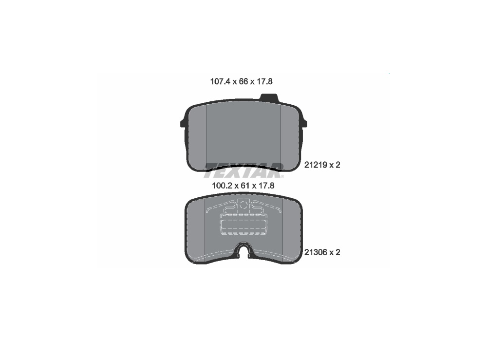 2121901 TEXTAR KLOCKI HAMULCOWE V8 21219 178