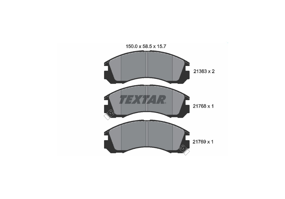 2136301 TEXTAR KLOCKI HAMULCOWE 21363