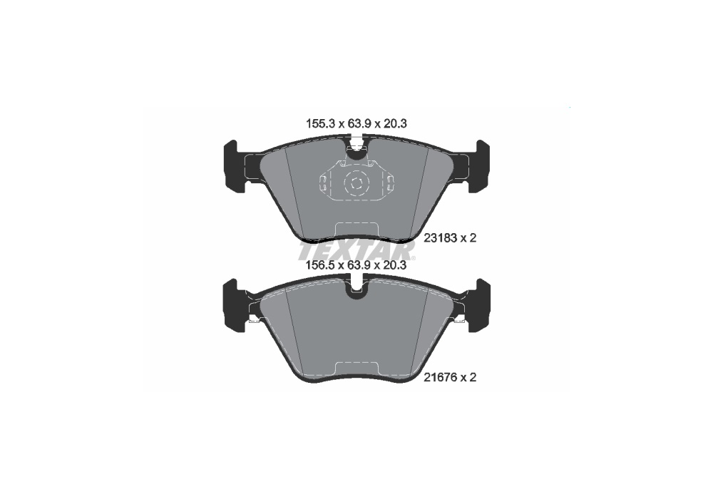 2318381 TEXTAR KLOCKI HAMULCOWE