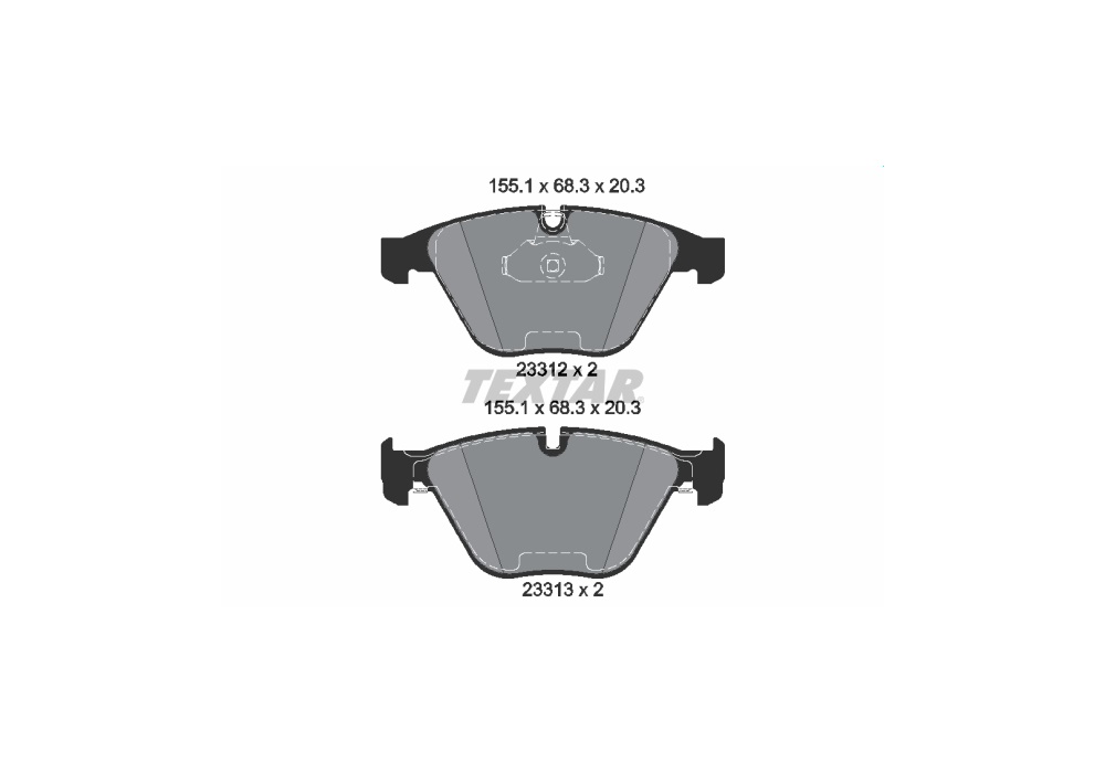 2331211 TEXTAR KLOCKI HAMULCOWE