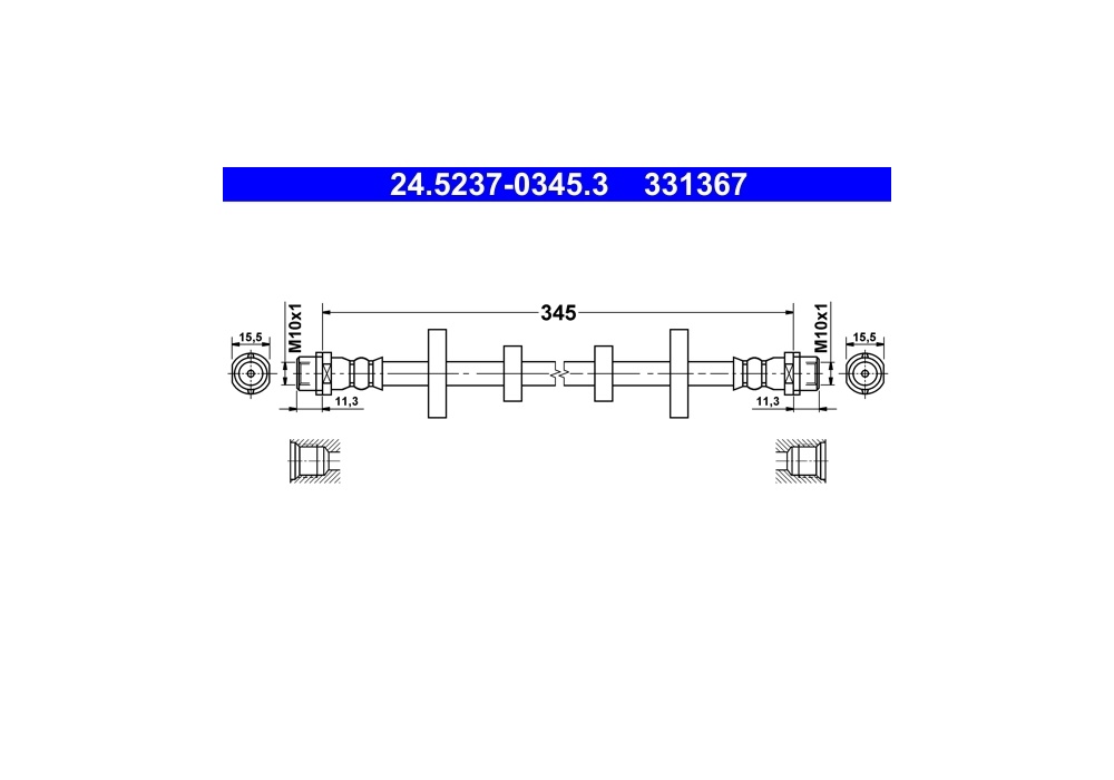 24.5237-0345.3 ATE PRZEWOD HAMULCOWY