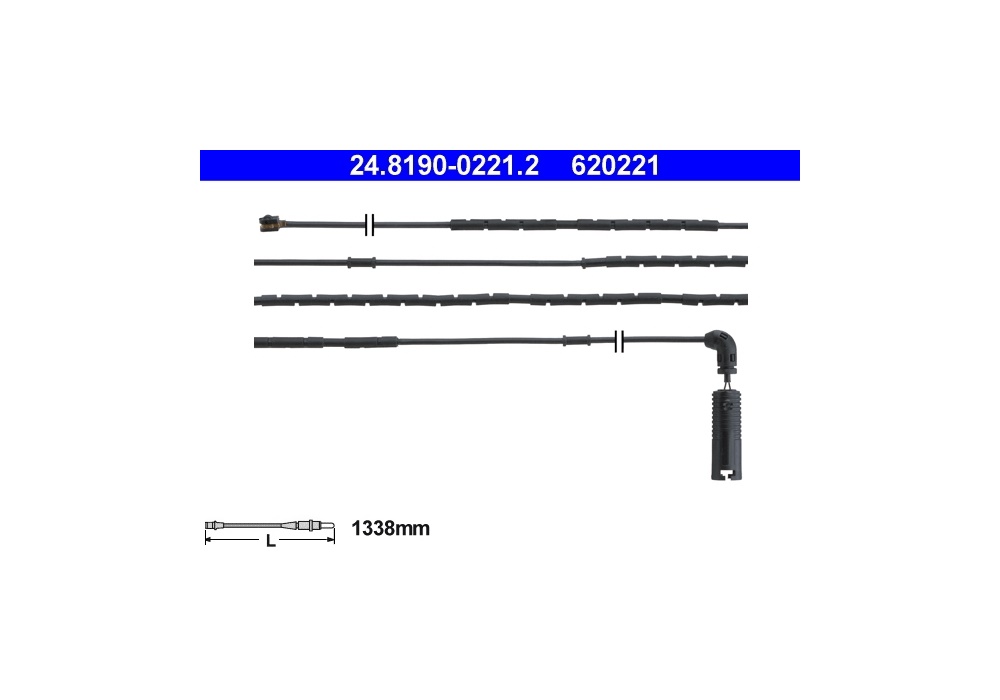 24.8190-0221.2 ATE CZUJNIK KLOCK. HAMULC. BMW 3 E46  98-05 TYŁ