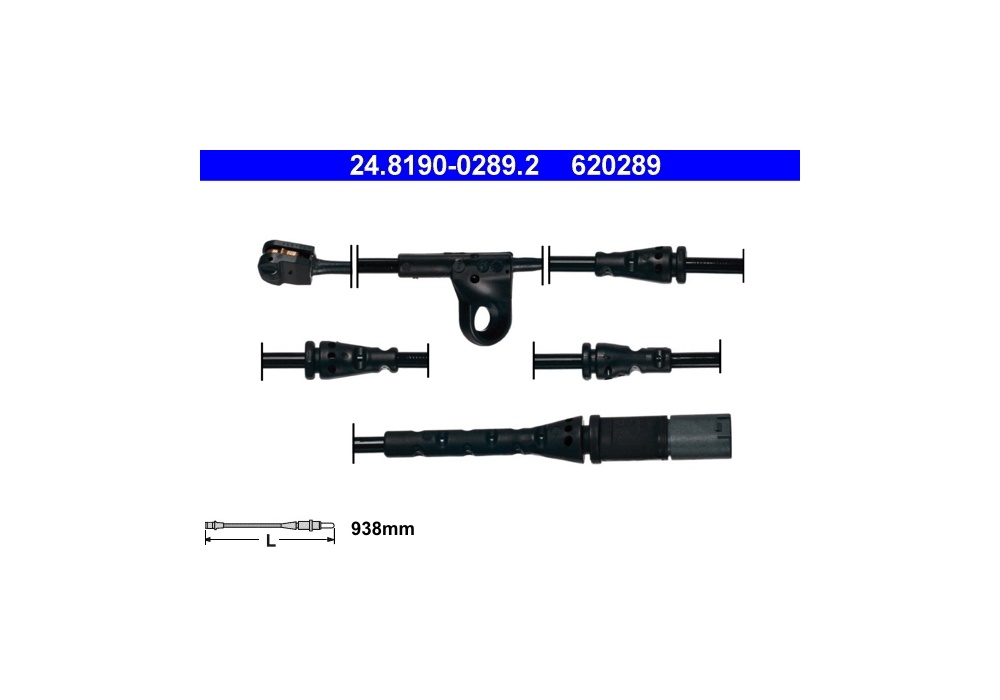 24.8190-0289.2 ATE CZUJNIK KLOCK. HAMULC. BMW X5 E70  10- PRZÓD