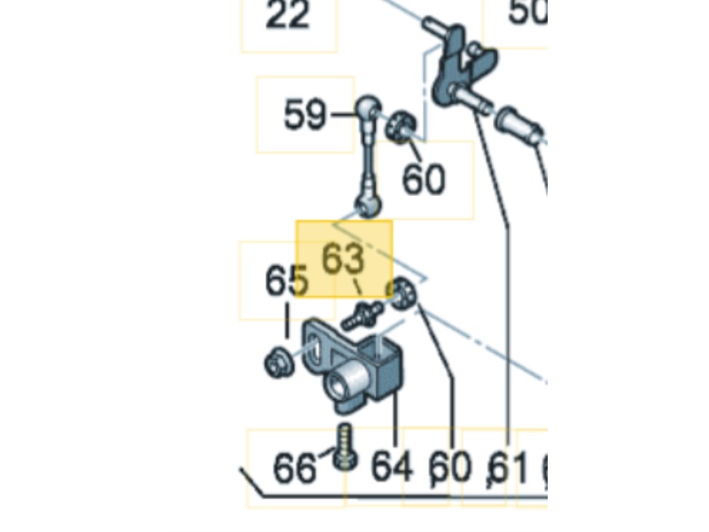 6N0711608 VAG Czop kulisty