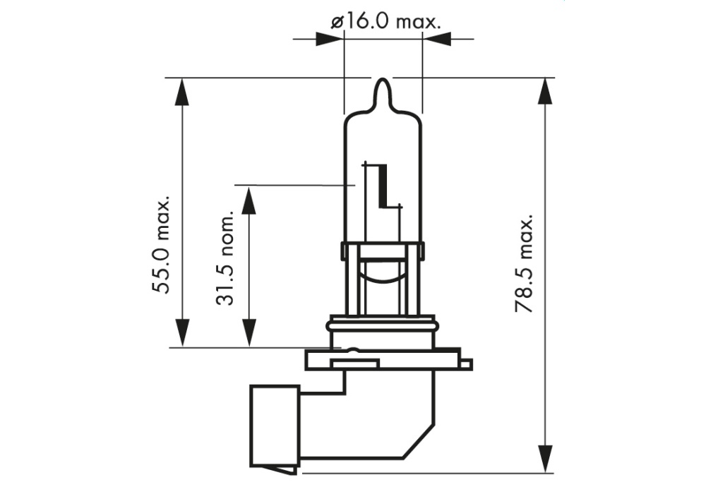 48005 NARVA Żarówka HB3 12V 60W P20D Standard